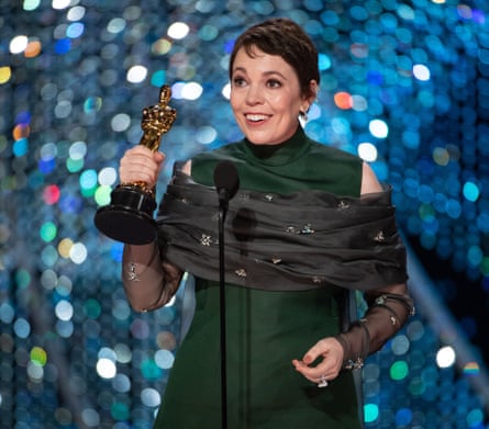 Olivia Colman accepts the Oscar for The Favourite at the 91st annual Academy Awards ceremony at the Dolby Theatre in Hollywood, California, USA, 24 February 2019