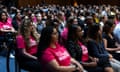 Women fill the hearing room during a senate committee on health hearing on "The Assault on Women's Freedoms: How Abortion Bans Have Created a Health Care Nightmare Across America" on Capitol Hill, in Washington DC.