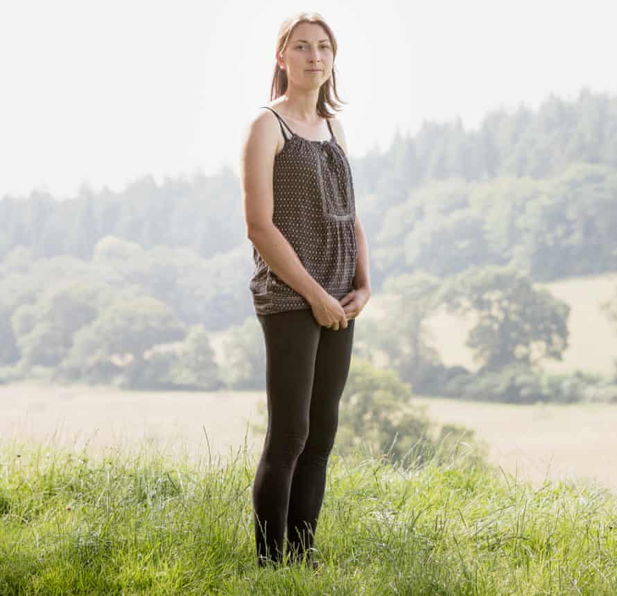 Holly Purdey on her farm. Horner Farm, Holnicote Estate