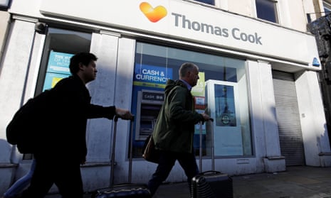 A Thomas Cook shop in London. New owner says a ‘significant number’ of jobs will be saved