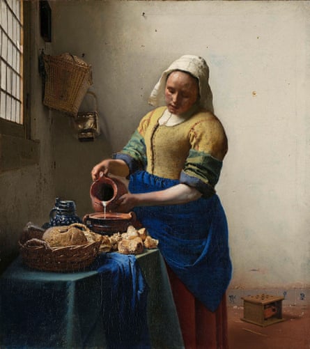‘Frozen in the moment’: The Milkmaid, 1658-59. Rijksmuseum, Amsterdam.