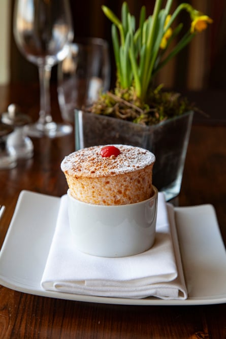 The Feathered Nest rhubarb souffle is perfect – but will you want to stick about for it?