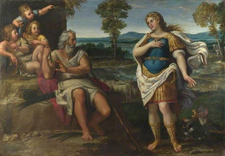 Erminia Takes Refuge With the Shepherds by Circle of Annibale Carracci