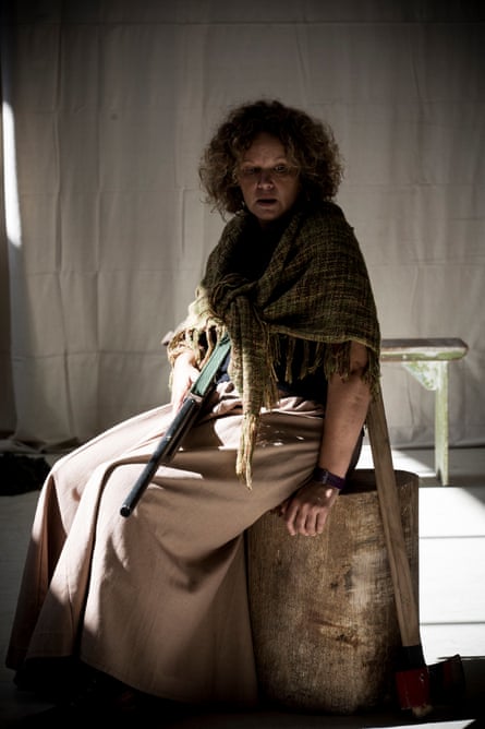 Leah Purcell as the Drover’s Wife, in her adaptation of Henry Lawson’s short story, premiering at Belvoir Street Theatre in September 2016.