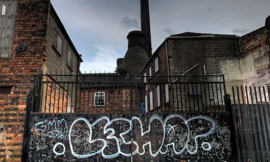 An abandoned pottery factory in Stoke-on-Trent.