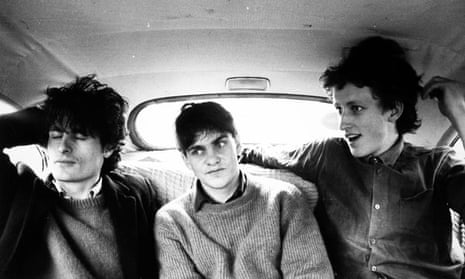 Hamish Kilgour, left, with the Clean’s Robert Scott and David Kilgour in one of their first publicity shots in 1981