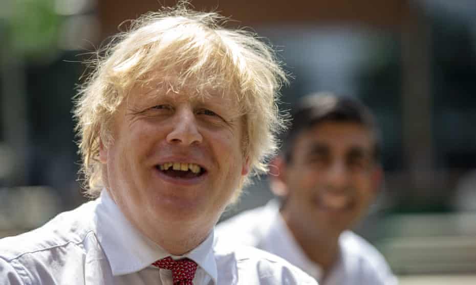 Boris Johnson said he was feeling ‘fit as a butcher’s dog’.