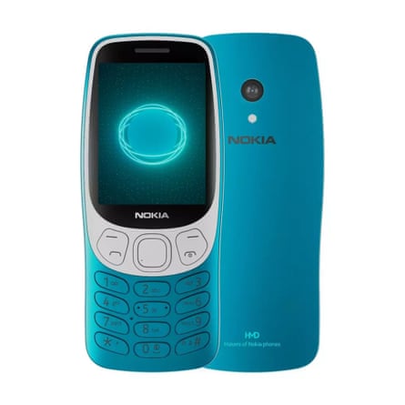 The rereleased 2024 Nokia 3210 mobile phone.