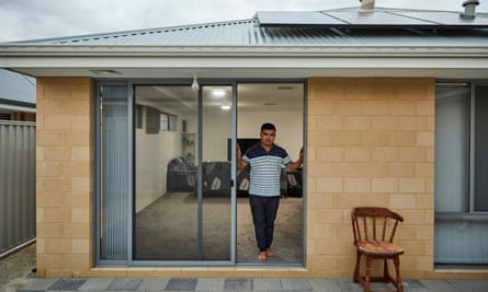 ‘It is peaceful here. Always’: Naser Ahmadi at his home in Perth.