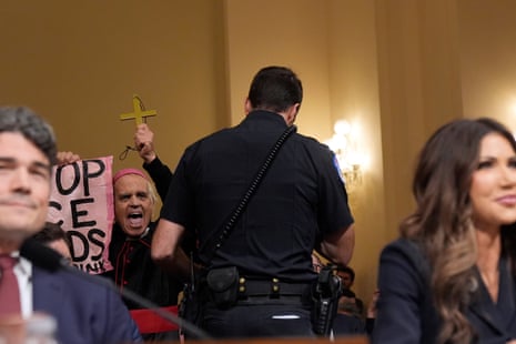 Protesters Interrupt Noem Hearing with Unsettling Exorcist Quote