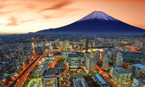Yokohama et le mont Fuji.