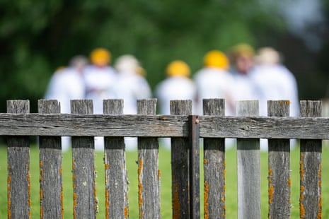 The picket fence boundary around the self-made ground at Cricket Willow