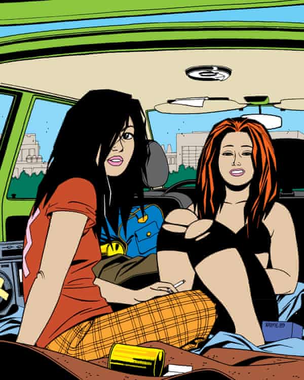 Slice of life … Hopey and Maggie in Locas.