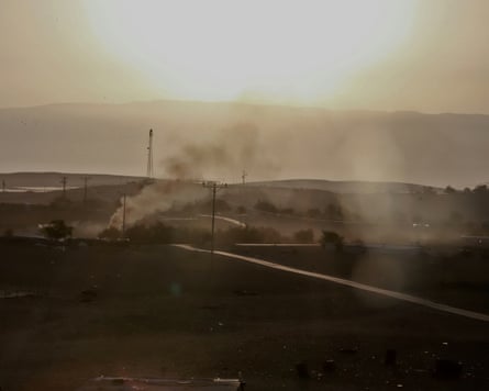 The Jordan Valley under a bright, hot sun