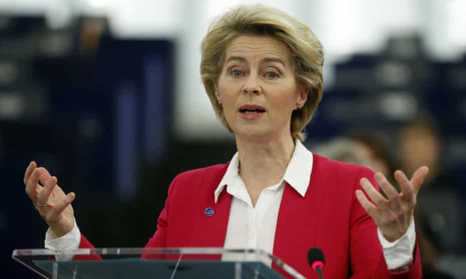 The European commission president, Ursula von der Leyen