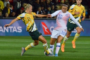 Tameka Yallop puts in a tackle