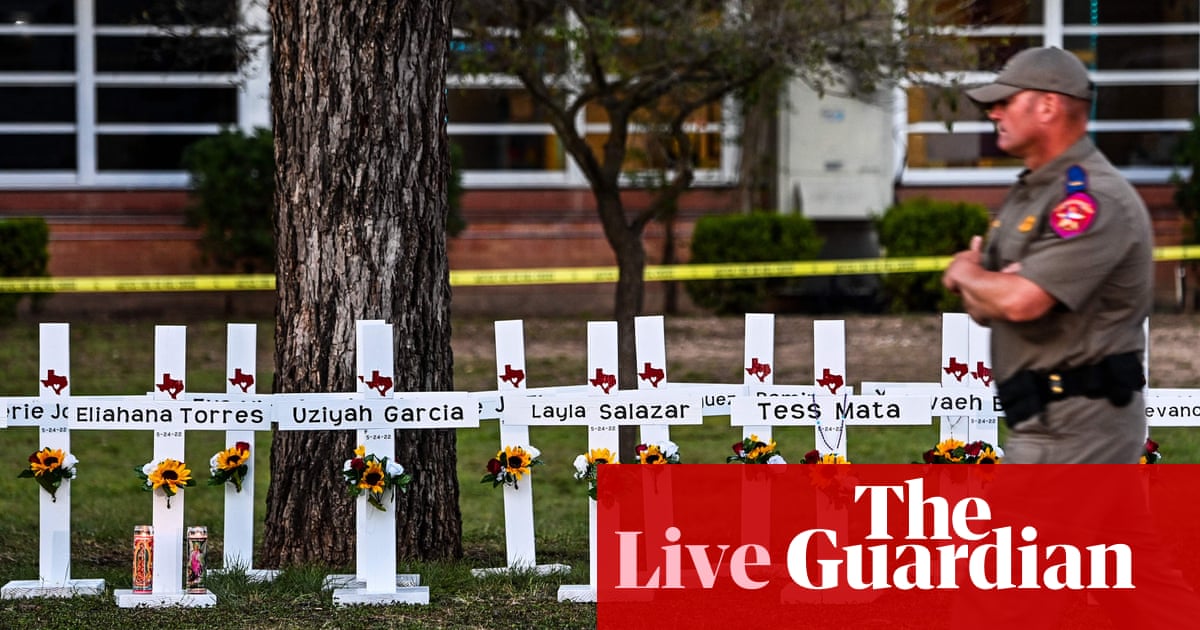 Texas shooting: onlookers urged police to storm school during gunman’s violent attack – latest updates