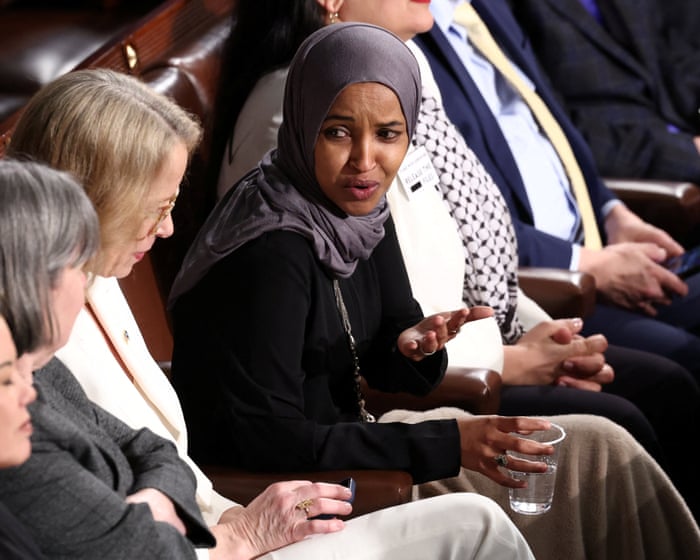 Ilhan Omar guest arrested for standing at Trump’s State of the Union address