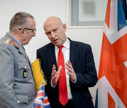John Healey with Carsten Breuer.
