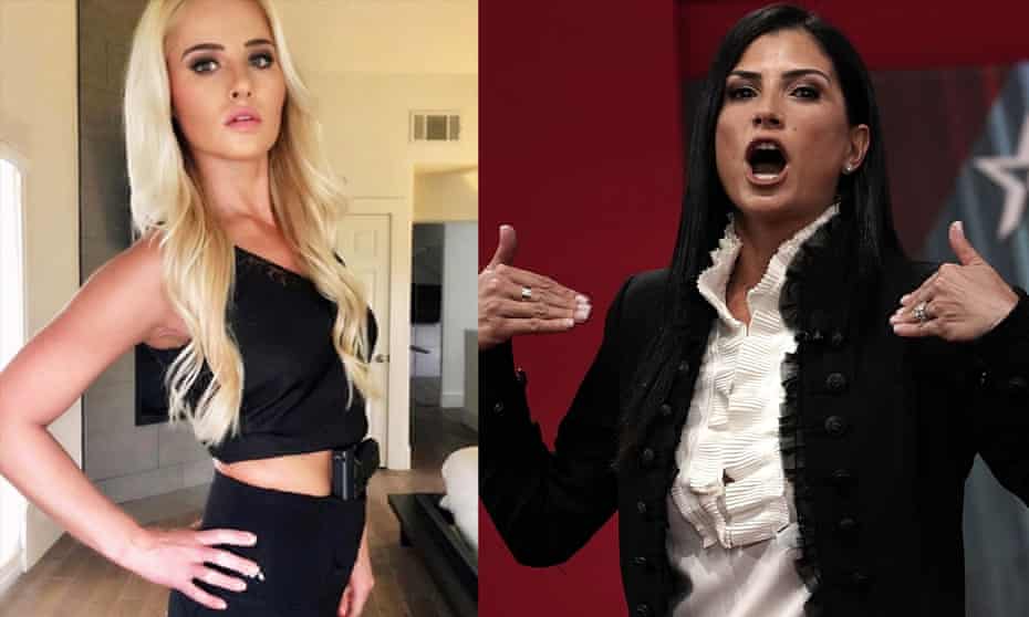 The conservative pundit Tomi Lahren, left, and the NRA spokeswoman Dana Loesch.