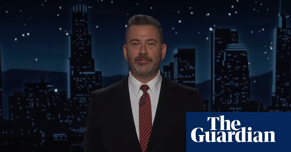 Jimmy Kimmel on the US justice department’s handling of the Epstein files: ‘A brazen cover-up’