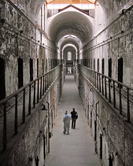 The interior of Eastern State Penitentiary in Philadelphia, Pennsylvania.