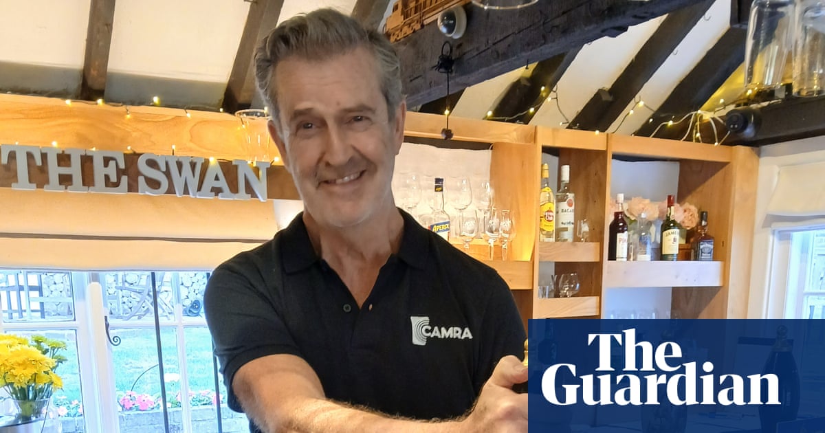 An ale star cast: pint-pulling Rupert Everett surprises country pub's punters