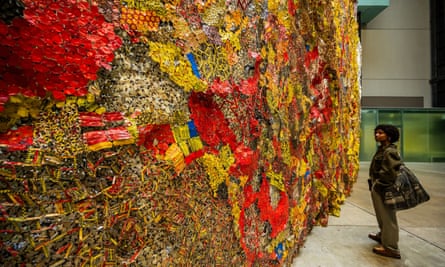 Trash time … El Anatsui’s sculpture at Tate Modern’s Turbine Hall.