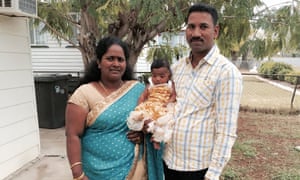 Tamil asylum seekers Nadesalingam and Priya and their Australian-born daughter Dharuniga, who were taken into immigration detention after a dawn raid