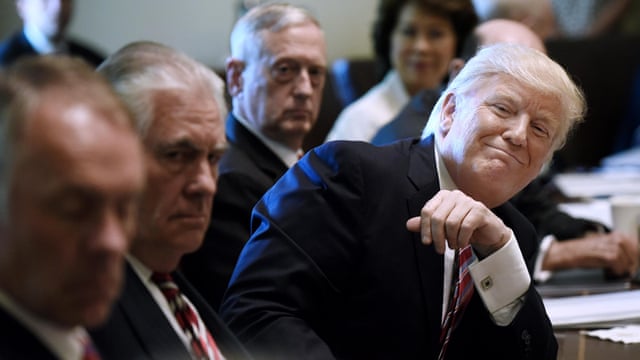 Thank You For The Blessing Cabinet Takes Turns Lavishing Trump
