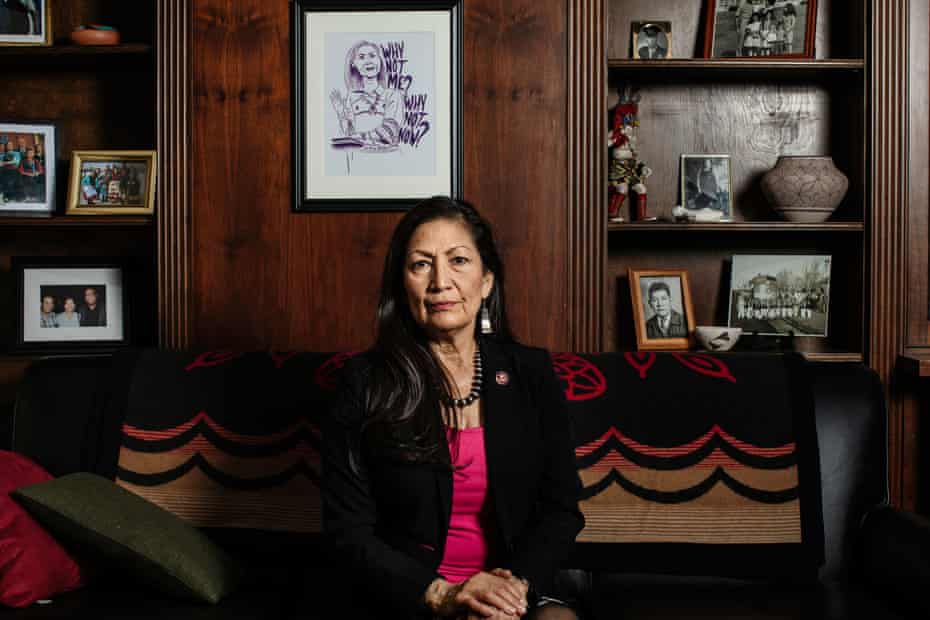 Deb Haaland: ‘I’ll be fierce for all of us, for our planet, and all of our protected land.’