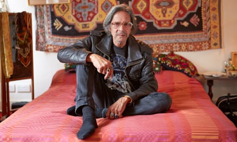 Leon Hendrix sitting in the flat in which his brother, Jimi, first lived when he moved to London 50 years ago.