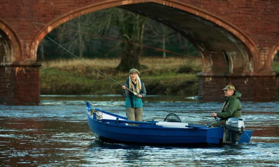 Angler Marina Gibson with Claire Mercer Nairn on the Tay in Perth.