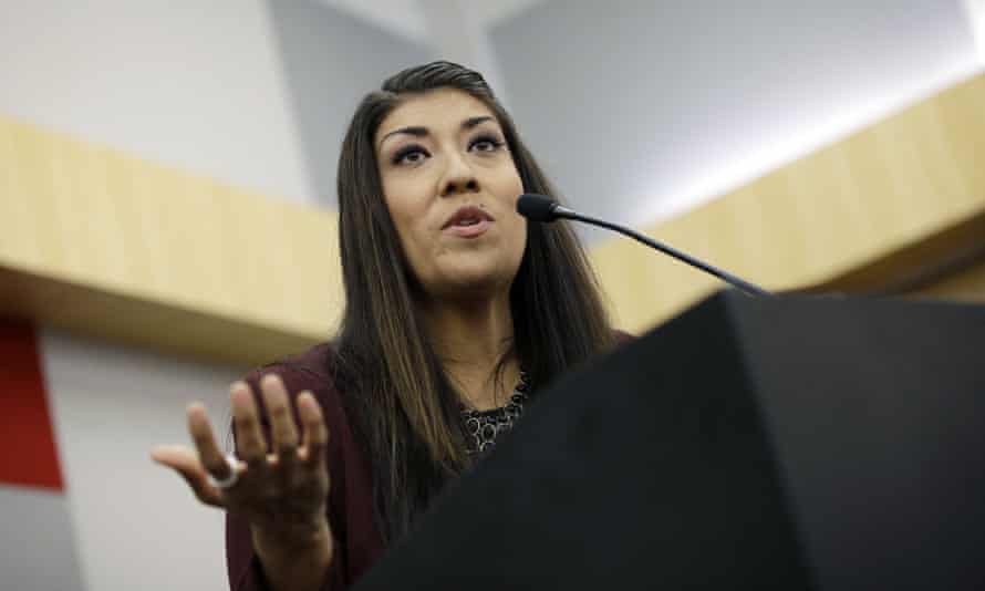 Lucy Flores accused Joe Biden of inappropriately kissing her on the back of the head and smelling her hair at a political event in 2014.