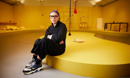 Winner … this year’s Turner winner Veronica Ryan with some of her work at Tate Liverpool.