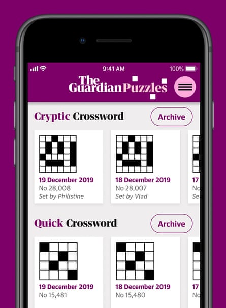 Seven crosswords and five sudoku are available.