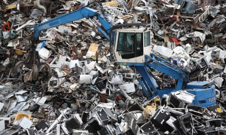 A scrap heap in Germany