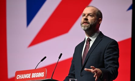 Jonathan Reynolds speaking at the Labour conference.