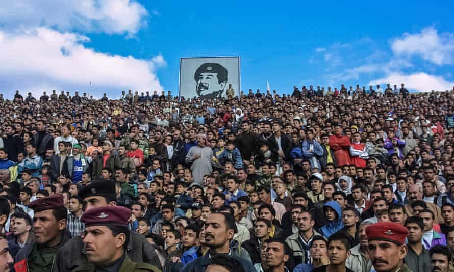 Guardian photographer Sean Smith has visited Baghdad to work a number of times over the past 15 years. This photograph, from 2003, shows the last official football match before the invasion.