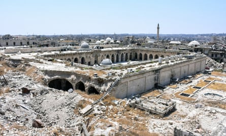 Umayyad Mosque in Aleppo, Syria, in 2017.