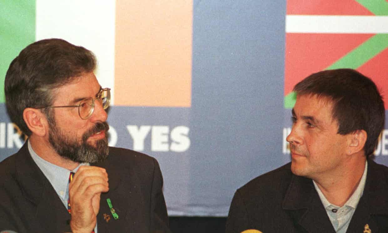 Gerry Adams and Arnaldo Otegi