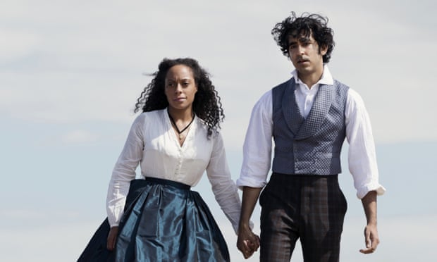 Rosalind Eleazar and Dev Patel in The Personal History OF David Copperfield directed by Armando Iannucci.