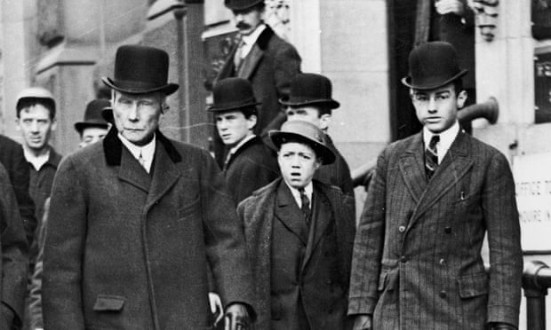 John D Rockefeller (left).