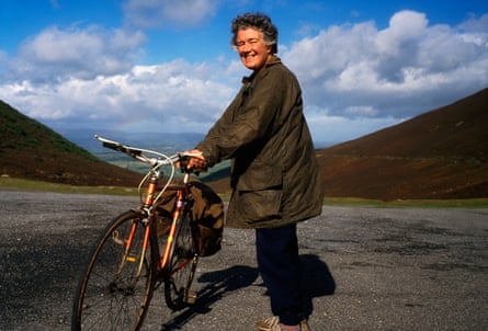 Dervla Murphy on the road.