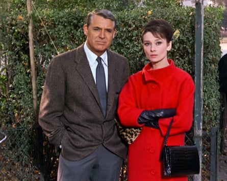 Cary Grant and Audrey Hepburn in Charade.
