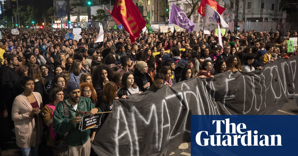 Brazilian protesters rail against Bolsonaro as Amazon fires rage on