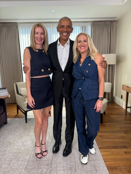 two women and a man