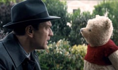 Ewan McGregor and Winnie-the-Pooh in Christopher Robin.