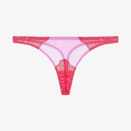 DORA LARSEN Marlene Lace And Tulle Thong