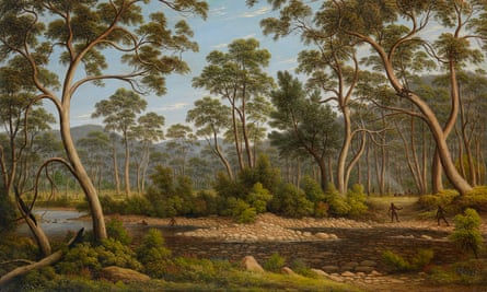 John Glover “The River Nile, Van Diemen’s Land, from Mr Glover’s farm”, 1837. In the NGV collection.